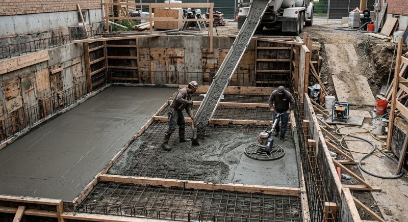 Basement Concrete Installation in Bristol, CT