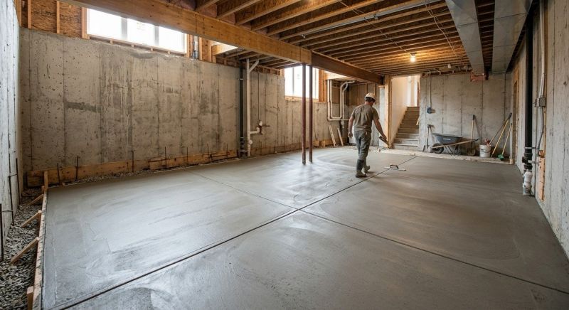 Basement Concrete Installation in New Haven, CT