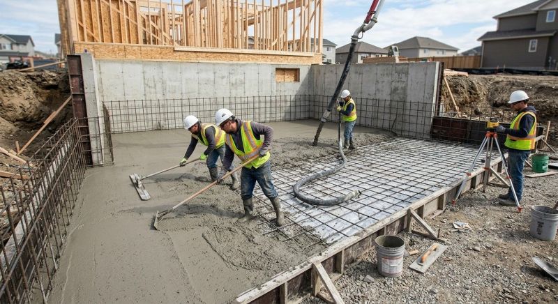 Basement Concrete Installation in Madison, CT