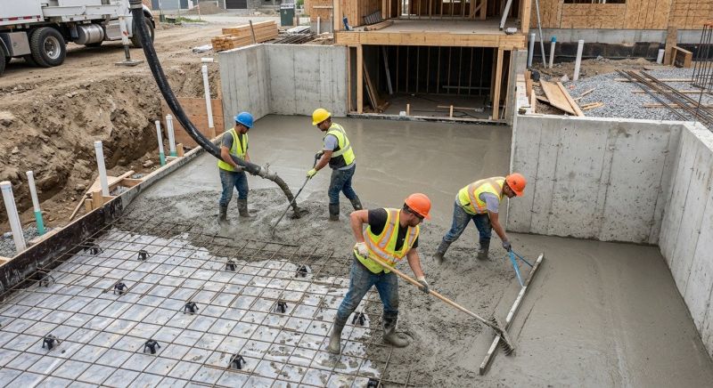 Basement Concrete Installation in Roxbury, CT