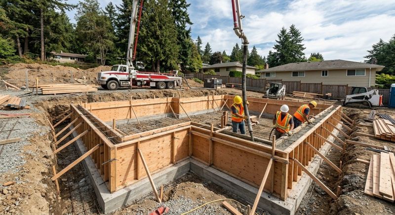 Concrete Foundation Installation in Bethany, CT