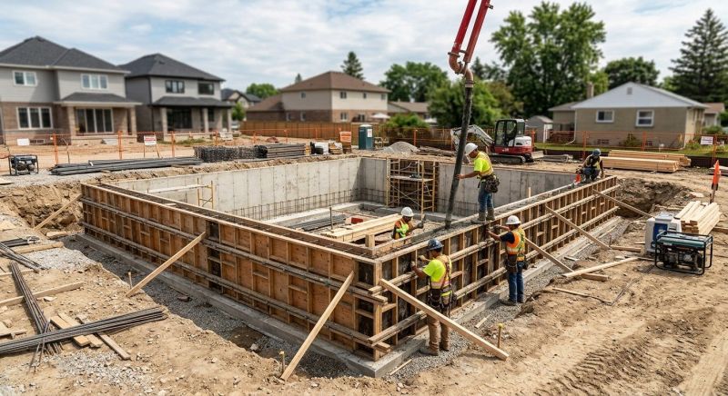 Foundation Construction in Trumbull, CT