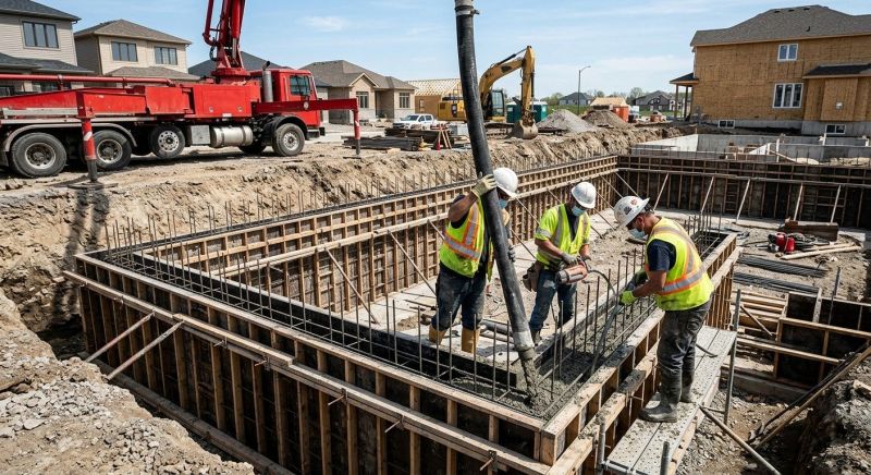 Foundation Wall Pouring in Woodbridge, CT